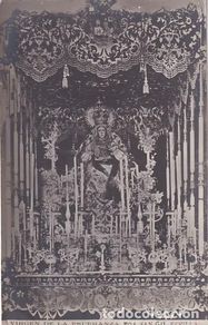 Postales: Postal fotográfica. Virgen de la Esperanza. Parroquia de San Gil. No figura fotógrafo. Sin circular.